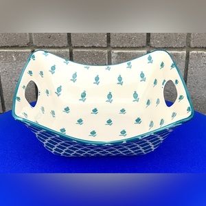 Vtg Discontinued Certified International Bronson Pinchot Home Square Bowl